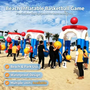 Custom Inflatable Basketball Shooting Game Large Basketball Frame Commercial Inflatable Sports Rides for School Sports Meeting