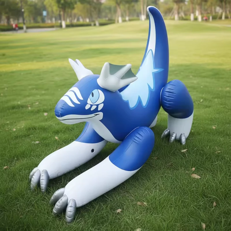 Custom Inflatable Blue Dragon and Sea Dragon Event Decoration for Amusement Park & Party Advertising