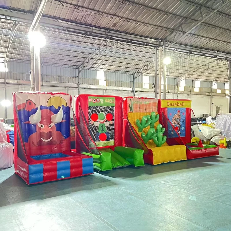 Gioco Gonfiabile Personalizzato per Carnevale, Gioco di Tiro Gonfiabile per Carnevale