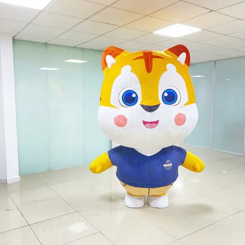맞춤형 팽창식 만화 의상 귀여운 동물 이동 의상