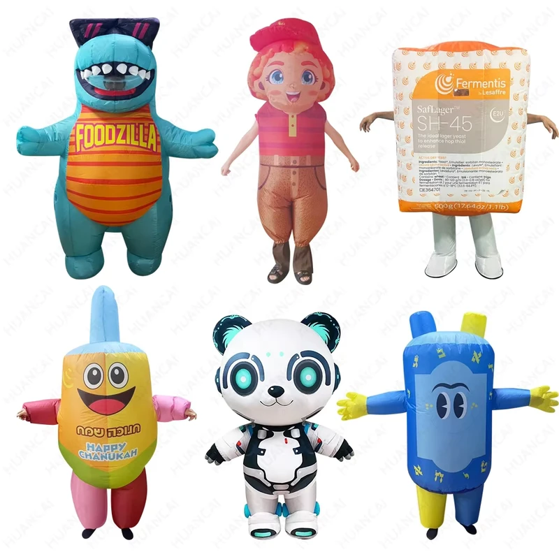 Fábrica de Fantasias Personalizadas Infláveis de Mascotes de Animação Preço de Publicidade Fantasia Inflável Personalizada Usável MOQ1