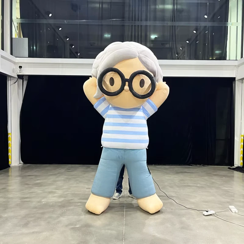 Mascotte gonflable en peluche personnalisée, fille allongée, publicité, décoration extérieure étanche