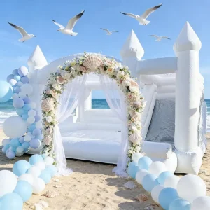 Istana Bounce Inflatable Kustom, Bouncer Inflatable untuk Acara Pesta, Sewa Pernikahan, Hiburan
