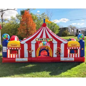 Custom Inflatable Circus Playground Combo Fun Fair Park Inflatable Carnival Playland Bounce House