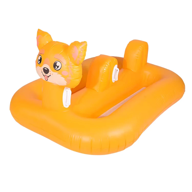 Custom Inflatable Dog Lounge Chair Pool Float PVC and PC Material Swimming Pool Accessory