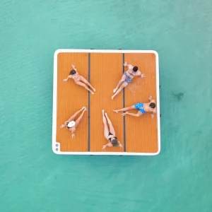 Custom Inflatable Floating Platform Dock Floating Dock Pontoon Boat Platform Water Play Equipment