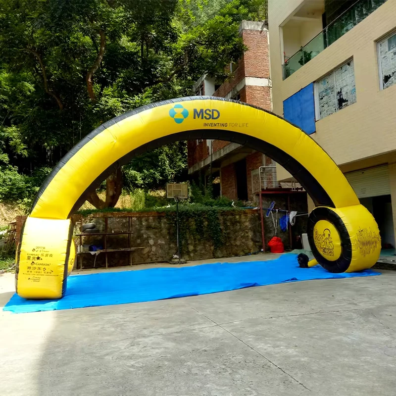 Arco Pubblicitario Gonfiabile Personalizzato per Cuffie per Eventi Aziendali, Promozioni e Esposizioni di Marketing