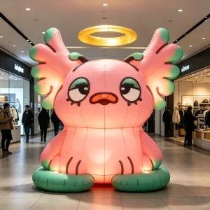 Custom Inflatable Mascot Character Design Giant Air Blow Up Cartoon Animal Doll for Mall Event Exhibition Outdoor Advertising