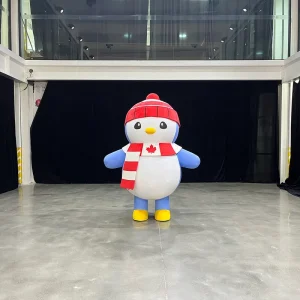 Custom Inflatable Mascot Costume Walking Penguin Costume Mascot Inflatable Suit Advertising Inflatable Costume for Adults