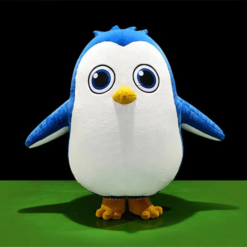 Aangepaste Opblaasbare Mascotte Kostuum Cartoon Kostuums Opblaasbare Beweegbare Pinguïn Kostuum