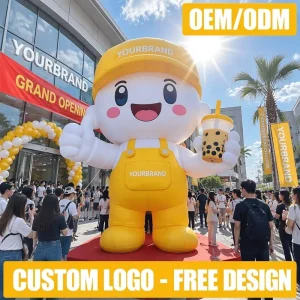 Model Inflatable Kustom, Iklan Merek IP, Figur Kartun Inflatable untuk Pameran Acara