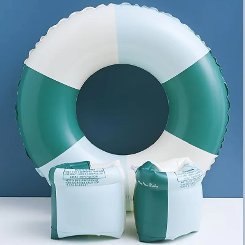 Vòng Bơi PVC Striped Inflatable Tùy Chỉnh Cho Vui Chơi Bể Bơi Mùa Hè