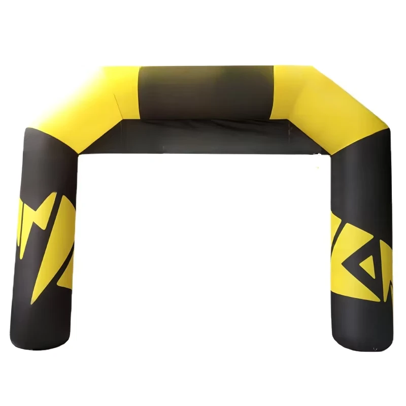 Arche gonflable polygonale personnalisée en matériau Oxford PVC imperméable, dimensions de 8 à 10 pieds, utilisation pour la publicité extérieure