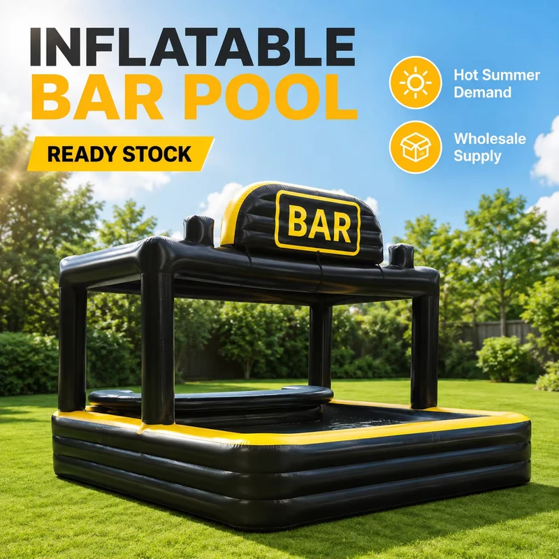 Individueller aufblasbarer Pool mit Sonnenschutz-Zelt, schwimmender aufblasbarer Swimmingpool-Bar, Erwachsenenschwimmingpool für den Familiengebrauch im Freien