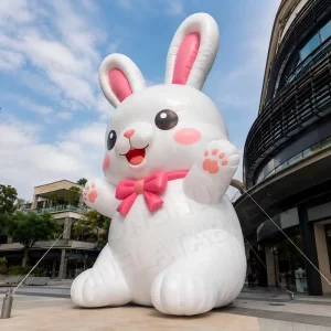Custom Inflatable Rabbit Model Giant Bunny Cartoon Animal Decoration Outdoor Plaza Event Display Brand Promotion