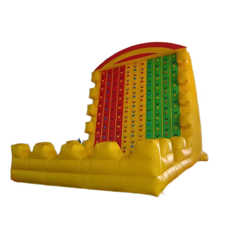 Mur d'escalade gonflable personnalisé pour enfants et adultes, jeu de sport extérieur et trampoline à vendre