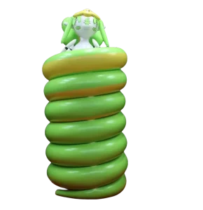 Custom Inflatable Snake Cartoon Animal Toy Inflatable Snake Girl Doll Bondage for Party & Amusement