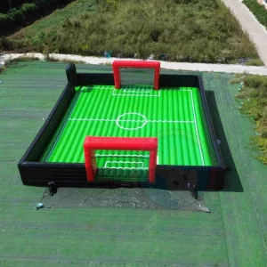 Custom Inflatable Sports Field Inflatable Football Soccer Pitch Giant Outdoor Inflatable Playground Team Games Commercial Use