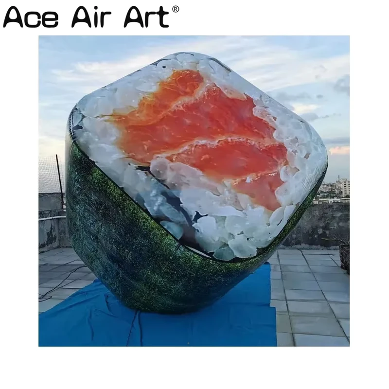 Modèle de sushi gonflable personnalisé pour événements, ballons alimentaires gonflables pour la promotion de restaurants