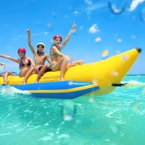 Custom Inflatable Tug Boat Inflatable Flying Fish Inflatable Banana Boat for Summer Water Entertainment Equipment