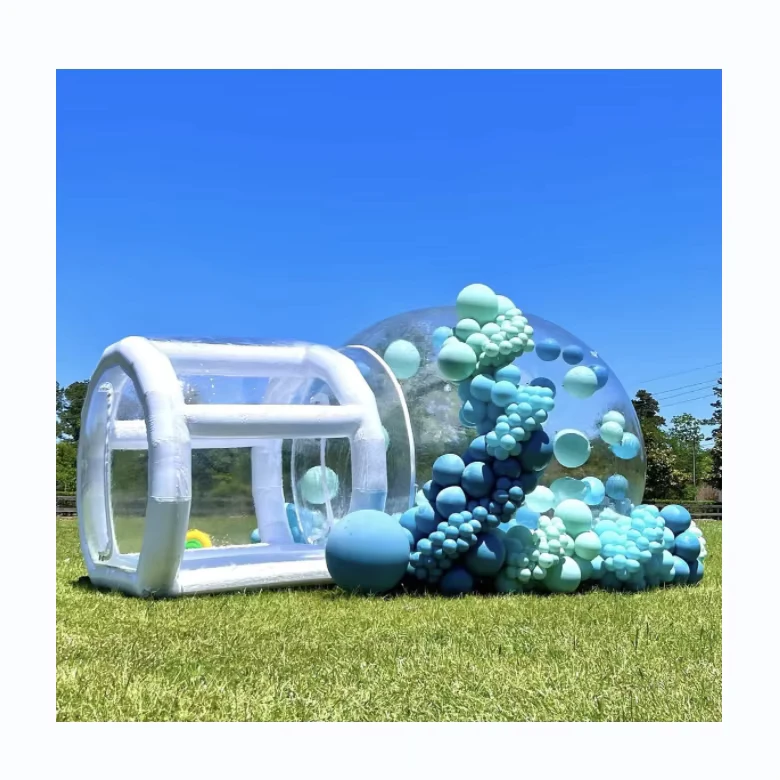 Casa de tienda de camping inflable transparente de burbuja de aire impermeable personalizada