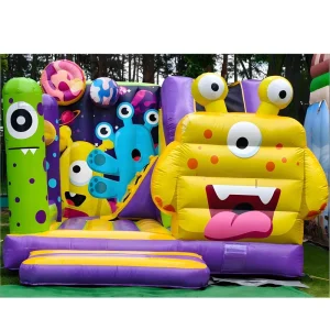 Custom Jumping Castle With Slide Alien Inflatable Bouncy Castle Monster Trampolin Inflatable Bounce House for Kids