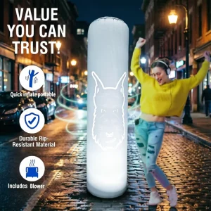 Custom LED Inflatable Light Pillar Outdoor Advertising Column Wedding Party Decorative Pillar Waterproof Durable Factory Direct