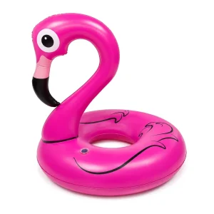 Custom LED Light up Flamingo Pool Float Inflatable Pink PVC Swimming Ring for Beach and Pool