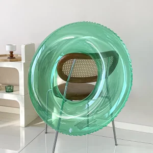 Custom LOGO Transparent Water Floating Hammock Mattress Bed Floatie Pool Float Tube Boat Kids Inflatable Swimming Rings Adults