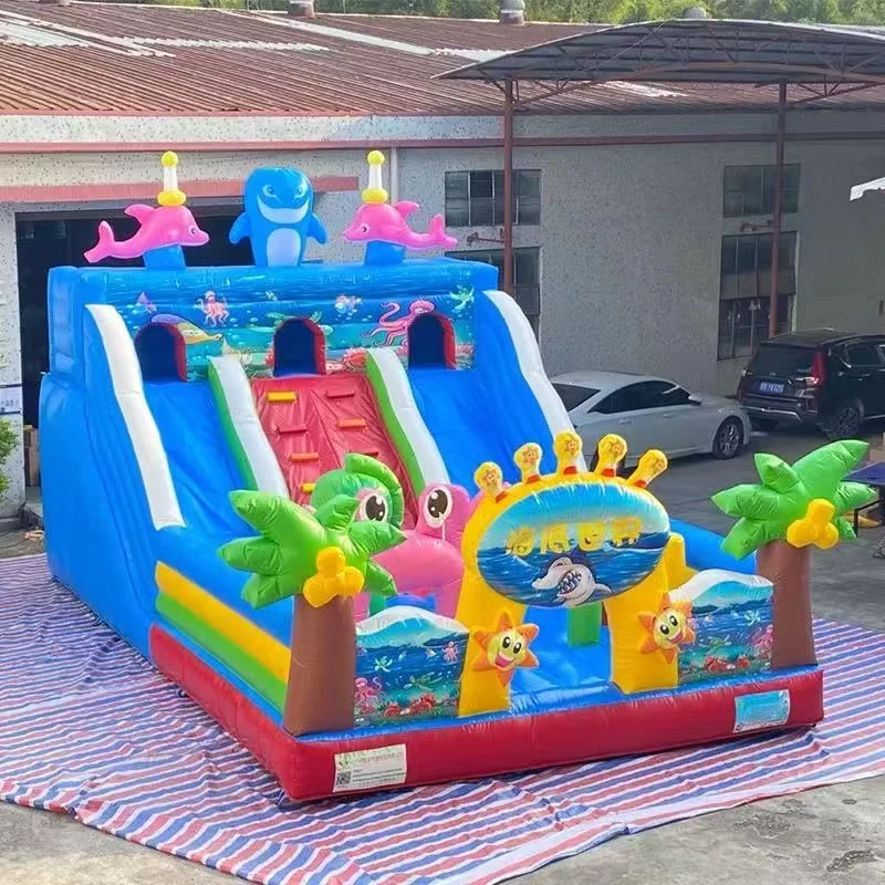 Nhà phao lớn tùy chỉnh cho người lớn, công viên trò chơi thương mại, bán công viên trampoline, lâu đài phao