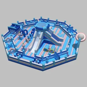 Parco Gonfiabile Commerciale Personalizzato in PVC Grande Centro di Intrattenimento per Famiglie Fun City Castello Gonfiabile