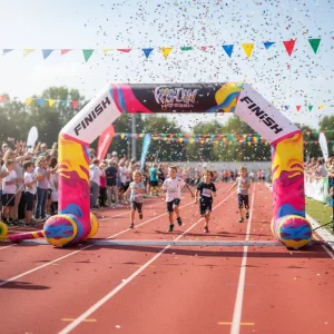 Arco Publicitário Inflável Personalizado Grande para Eventos, Entrada de Arco e Suporte de Corrida em Material PVC Oxford Impermeável