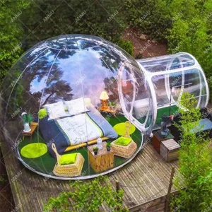 Custom Large Outdoor Inflatable Bubble Tents Rooms Transparent Lodge Tent Inflatable Clear Bubble Tent