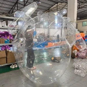 Modello 3D a forma di cuore gonfiabile in PVC personalizzato grande, pallone mascotte cuore bianco per promozione di eventi