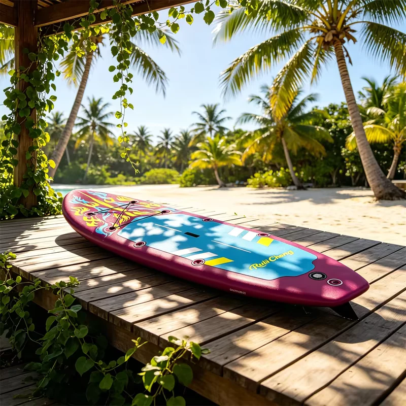 Prancha de Paddle Inflável Personalizada de 10,5 pés Ultra Leve ISUP Estável com Acessórios