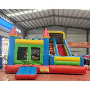 Custom Logo 7*6m Inflatable Bounce House Jumping Castle Slide Combo Bouncy Castle Park Inflatable Combo Bouncer with Slide