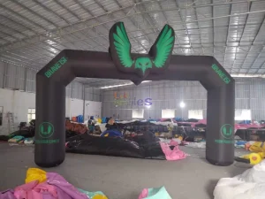 Custom Logo 7x4M Start Finish Line Arch Inflatable Outdoor Match Event Entrance Arch