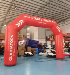 Custom Logo Durable Advertising Inflatable Arch 4x6m Commercial Grade PVC Sport Event Race Entrance Finish Line Arch