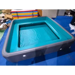 Piscine gonflable DWF avec logo personnalisé, piscine d'eau avec sièges