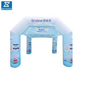 Custom Logo Inflatable Advertising Arch Tent Cartoon Inflatable Kiosk Booth Advertising Inflatable