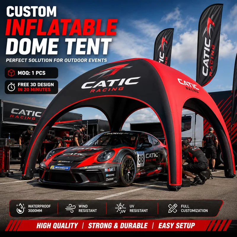 Tenda a cupola gonfiabile con logo personalizzato, impermeabile 3000mm, tenda X per eventi, promozione, pubblicità, gazebo a ragno