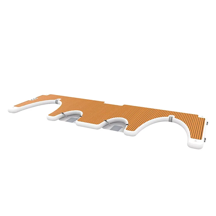 Pemasok Dock Jet Ski Inflatable Logo Kustom Sistem Mengapung Modular untuk Penggunaan Danau Laut dan Marina