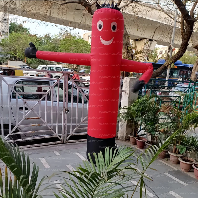 Dançarino Inflável de Céu com Sorriso Modelo de Ar Decoração Publicitária Comercial para Promoção de Rua