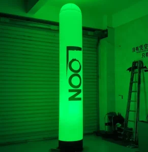 Custom Logo LED Lighting Inflatable Columns Pillar Durable Outdoor Advertising Column Lights Outdoor