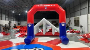 ซุ้มลอยตัว PVC ที่มีโลโก้ที่กำหนดเองสำหรับการโฆษณาในงานมาราธอน