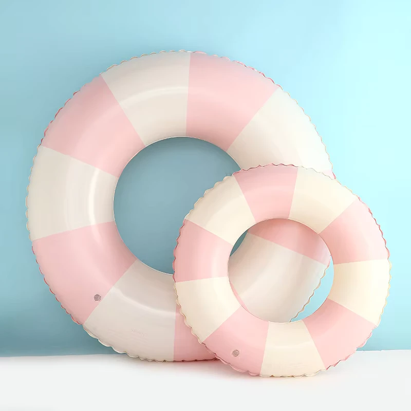Custom Logo Portable Inflatable PVC Swim Ring Child Safety Swimming Aid for Kids and Adults