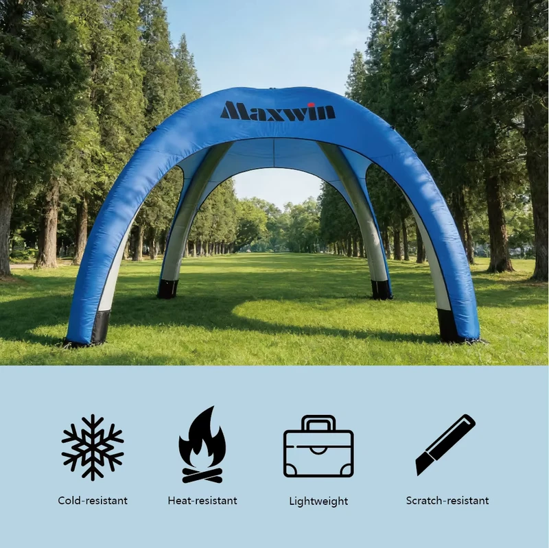 Tenda Iklan Inflatable dengan Logo Kustom, Portabel, Tahan Cuaca, untuk Acara dan Balapan Sepeda