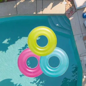 Tubo Flotante Inflable con Logo Impreso Personalizado, Portátil, de PVC, para Diversión en la Piscina Familiar