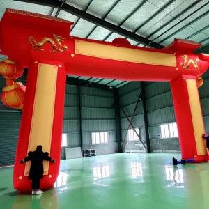 Custom Logo Printed Outdoor Inflatable Red Arch for Advertising Premium Outdoor Advertising Inflatables