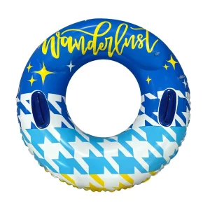 Custom Logo Printed PVC Inflatable Pool Float Tube Birds Flowers Swim Ring for Kids for Beach Party